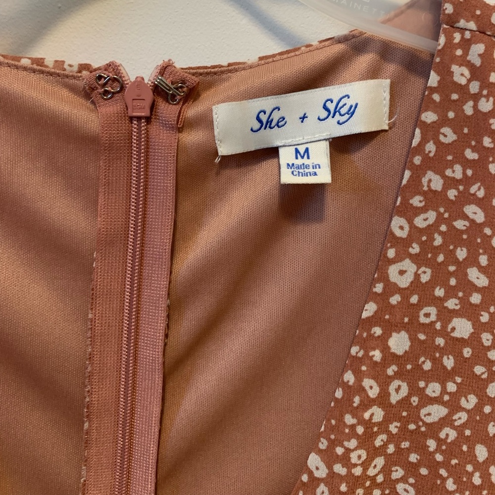 She + Sky Ruffle Dress - Picture 3 of 4